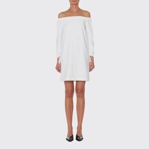 NWT Tibi Off The Shoulder Structured Crepe White Dress XL/12